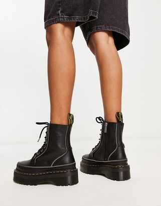 Dr. Martens Jadon quad zip boots in black - ShopStyle