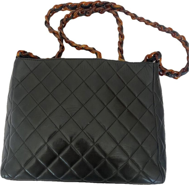Chanel Petite Shopping Tote leather tote - ShopStyle