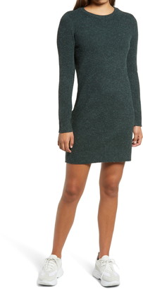 women's green sweater dress