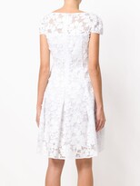 Thumbnail for your product : Talbot Runhof Floral Embellished Lace Dress