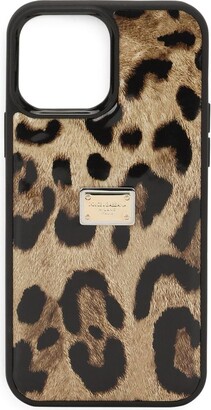Dolce & Gabbana logo-embossed iPhone 14 Pro Max Case - Blue
