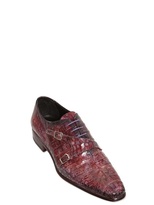 Thumbnail for your product : Crocodile Double Buckle Monk Strap Shoes