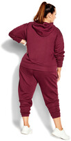 Thumbnail for your product : City Chic Active Hoodie - dark cherry