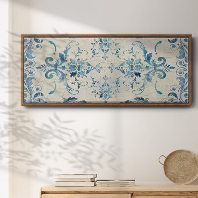 Wexford Home Border Damask- Framed Canvas