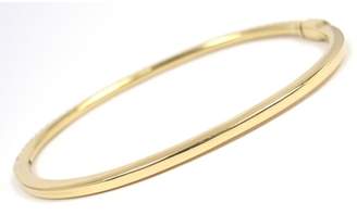 Tiffany & Co. 18K Yellow Gold Metro Diamond Hinged Bangle Bracelet