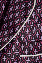 Thumbnail for your product : Olivia von Halle Lila Mira printed silk-satin pajama set