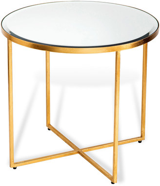 Interlude Marissa Gold-Leaf Side Table