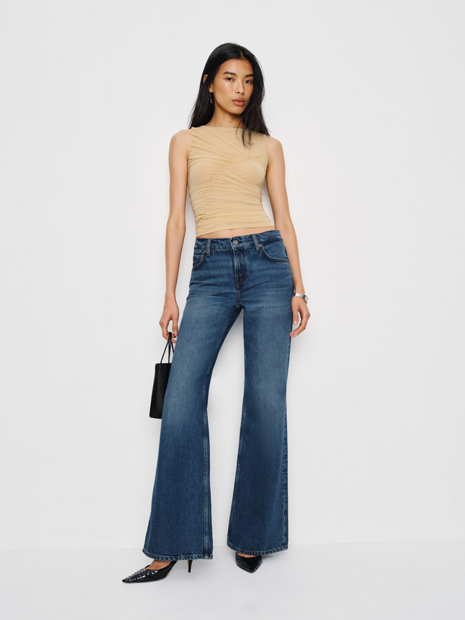Kara Low Rise Loose Flare Jeans