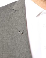 Thumbnail for your product : ASOS Stag Lapel Pin
