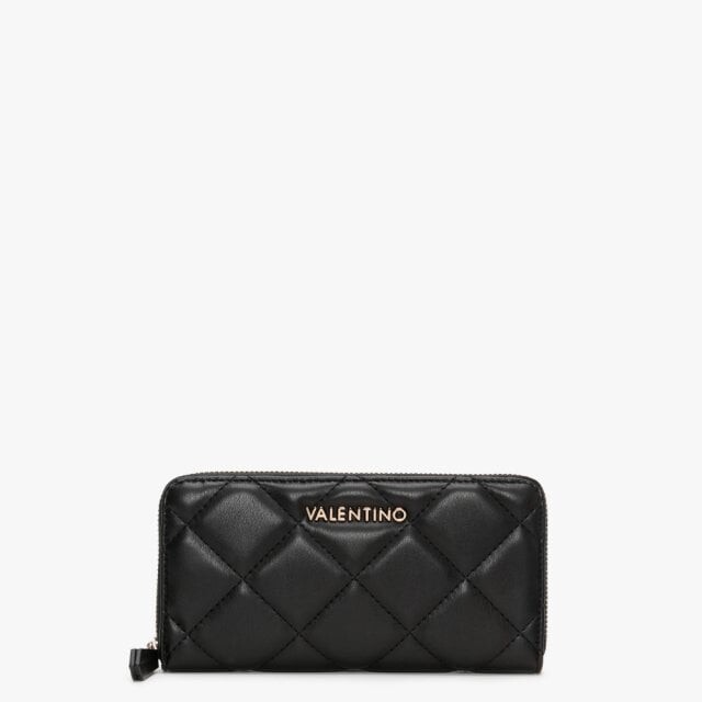 VALENTINO BAGS Ocarina Black Quilted Zip Around Wallet ShopStyle