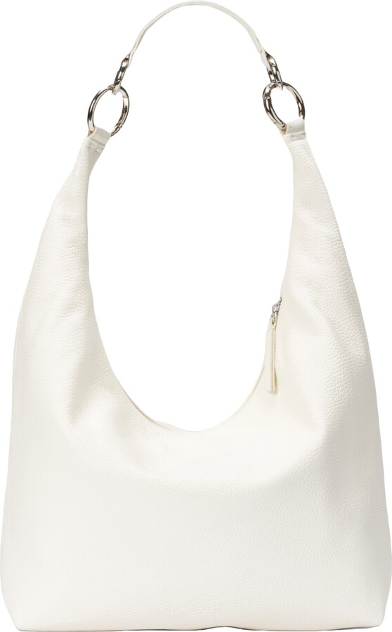 HYER GOODS Leather Convertible Hobo Ring Bag