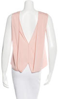Thumbnail for your product : Halston Silk Sleeveless Top