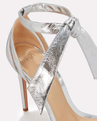 Alexandre Birman Clarita PVC Silver Leather Sandals
