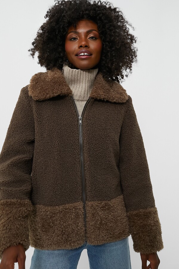Hyacinth House Brown Faux Fur Telluride Jacket - ShopStyle