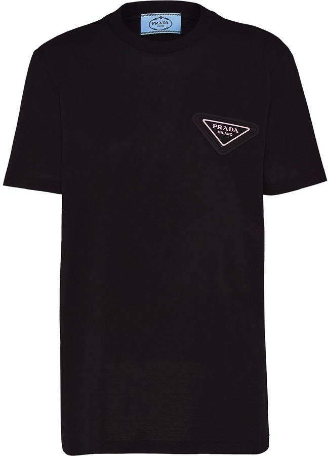 Prada Black Women's T-shirts | Shop the world's largest collection 