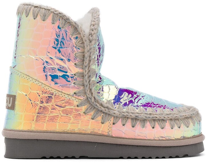iridescent boots amazon