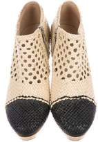 Thumbnail for your product : Dries Van Noten Leather Platform Booties