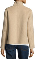 Thumbnail for your product : Eileen Fisher Brushed Wool Double-Faced Jacket, Plus Size
