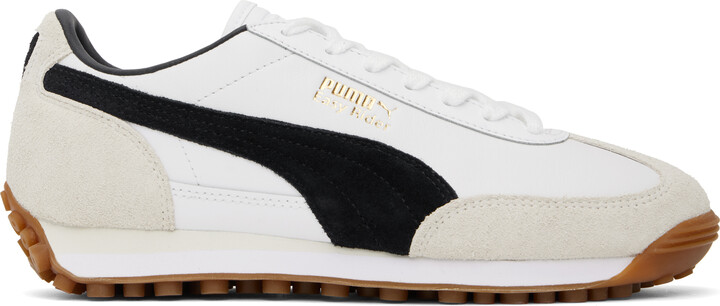 Puma White & Black Easy Rider Mix Sneakers