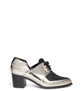 Thumbnail for your product : Nobrand Metallic leather Oxford slip-ons