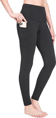 BALEAF Women's Fleece Lined Water Resistant Leggings High Waisted Thermal Yoga  Pants Winter Running Hiking Tights with Pockets Black XXL - ShopStyle  Activewear Trousers