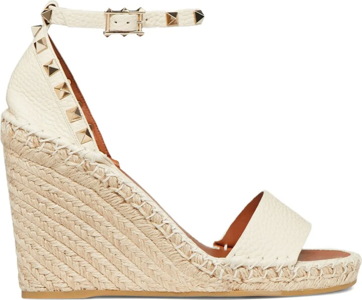 Valentino Garavani 105mm Double Rockstud wedge sandals