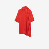 Thumbnail for your product : Balenciaga Monogram Shifted Shirt Dress in red jacquard silk