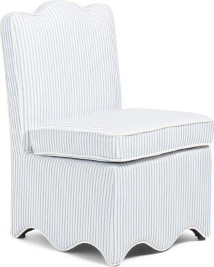 TJMAXX 22X32 Scalloped Bottom Skirted Dining Chair, Polyester