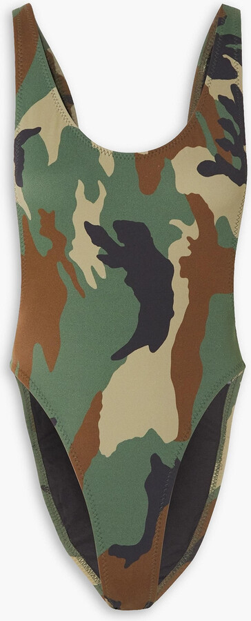 Omo By Norma Kamali Marissa camouflage swimsuit - ShopStyle