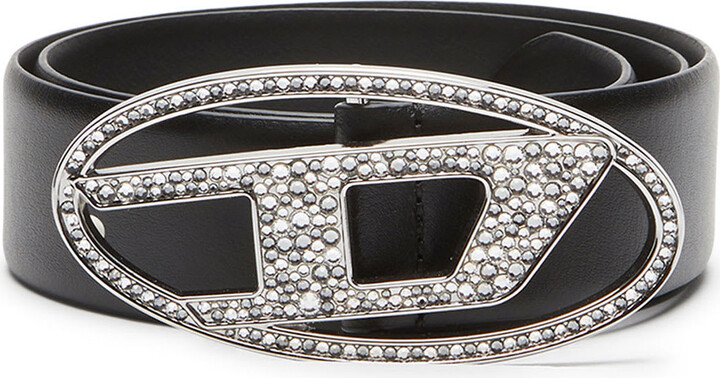 B-1dr Strass Leather Belt