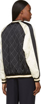 Thumbnail for your product : McQ White & Black Silk Quilted Bomber