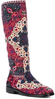 Thumbnail for your product : Leandra Medine Printed Knee-Length Boots