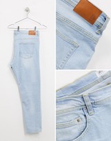 Thumbnail for your product : Burton Menswear Big & Tall jeans in light wash blue