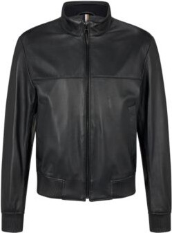 HUGO BOSS Bomber jacket in leather