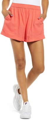 BP Cuff Hem Linen Blend Shorts