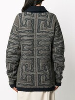 Thumbnail for your product : Gianfranco Ferré Pre-Owned 2000s Chunky Knit Geometric Pattern Jumper