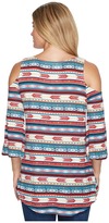 Thumbnail for your product : Wrangler Flutter Sleeve Cold Shoulder Women's Clothing
