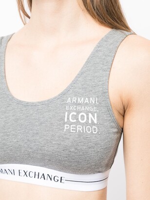 Armani Exchange Logo-Underband Top