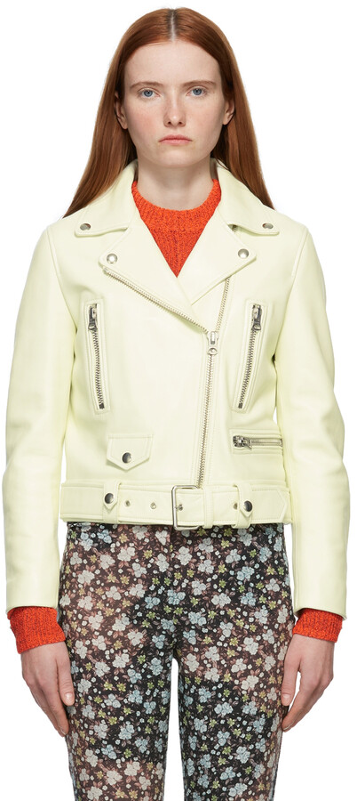 acne studios leather jacket womens
