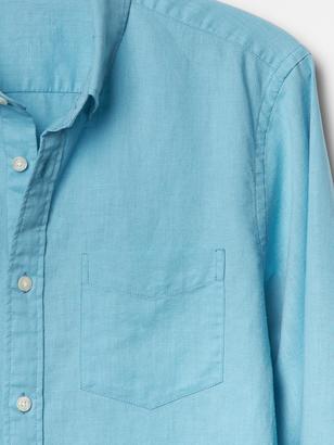 Gap Linen-cotton patch-pocket shirt