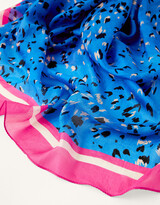 Thumbnail for your product : Monsoon Animal Print Square Scarf in Pure Silk