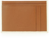 Thumbnail for your product : Ferragamo Revival Two-Tone Card Case, Brown/White
