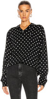 Thumbnail for your product : Comme des Garcons PLAY Wool Jersey Dot Print Black Emblem Sweater