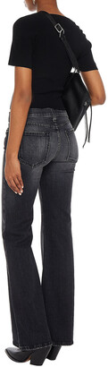 Current/Elliott The Wray Faded Mid-rise Flared Jeans