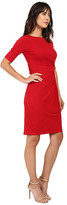 Thumbnail for your product : London Times Matte Jersey Sheath Dress w/ Ruching