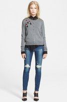 Thumbnail for your product : Markus Lupfer 'April' Lipstick Sequin Wool Cardigan