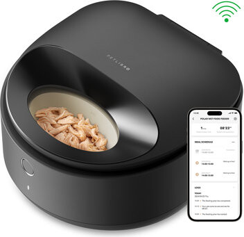 PETLIBRO Polar Auto Wet Food Feeder with Smart Phone Control, Black