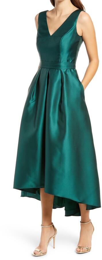 Alfred Sung Satin High/Low Gown - ShopStyle Evening Dresses