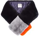 Thumbnail for your product : Kule Women's "The Louis" Colorblocked Rabbit Fur Pull-Through Scarf