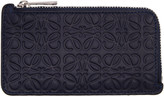 Thumbnail for your product : Loewe Navy Anagram Card Holder